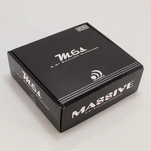 Vista 2 de Massive Audio M6S - Altavoz de rango medio de montaje poco profundo de 6.5 pulgadas 200 W máximo, 4 ohmios, diseño delgado, audio de coche de alta