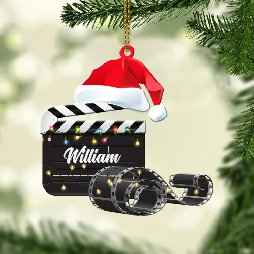 Vista 7 de Personalized Name Filmmaking Christmas Ornament Film Clapboard Ornament Director Clapboard Christmas Ornament Movie Clapperboard Theater Ornament 156