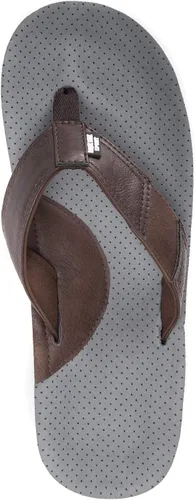 Vista 5 de MUK LUKS Chanclas Mason para hombre, color marrón