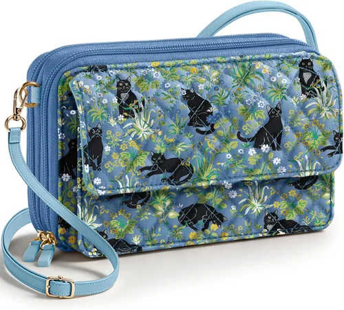 Vista 12 de Miss Adola Bolso cruzado acolchado de algodón para mujer Pájaro