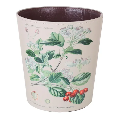 Vista 22 de Cubo de basura de cuero, cesta de basura decorativa retro, canasta de papel pequeña de capacidad de 10 L, bote de basura impermeable para baño