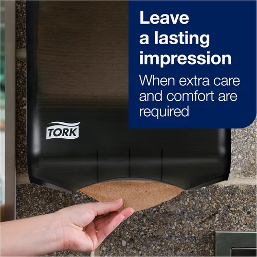 Vista 11 de Tork Toalla de mano multipliegue, natural, 100% reciclada, certificado FSC, compatible con dispensadores H2, 16 paquetes x 250 hojas (MK520A)