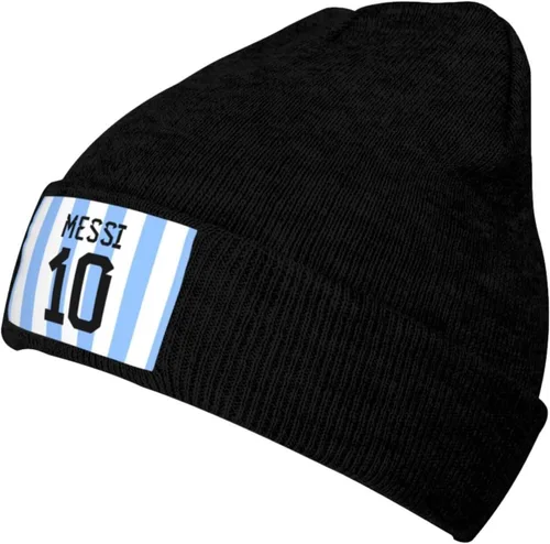 Vista 3 de Jaoczuy Gorro de punto de jugador de fútbol para mujeres y hombres, sombreros de invierno para mujeres y hombres, suave y cálido unisex