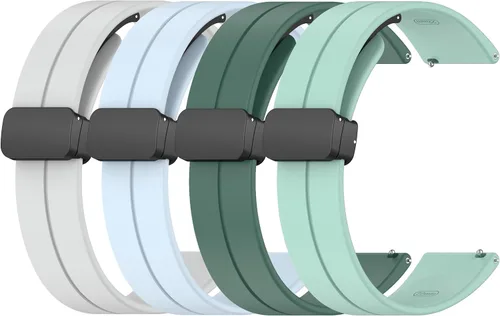 Vista 9 de FitTurn Correa de reloj de 0.866 pulgadas para HUAWEI Watch 4 Pro/Watch 4 3 3pro 2 Pro 2 Ultimate Classic, correa de reloj plegable magnética