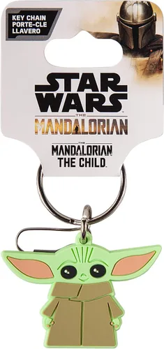 Vista 2 de Plasticolor Star Wars The Mandalorian Baby Yoda The Child Chibi Llavero Verde, Verde