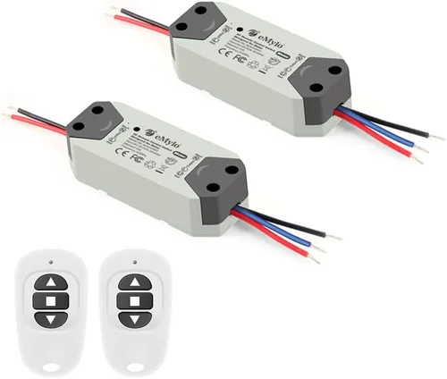 Vista 10 de eMylo Controlador de motor de interruptor RF inalámbrico Smart Switch Módulo de relé Interruptor de control remoto con receptor RF DC 12V 433Mhz