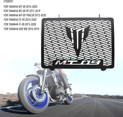 Vista 2 de Cubierta protectora de rejilla de radiador de motocicleta para Yamaha MT09 FZ09 FZ-09 MT-09 Tracer900 2014-2020