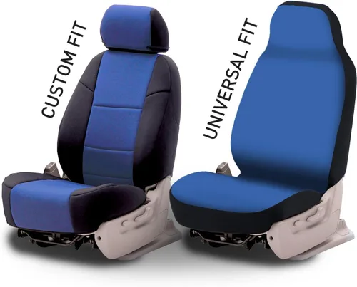 Vista 6 de Coverking Custom Fit Funda para asiento Select Chrysler 200 modelos – spacermesh, Negro/Gris Topo (Black/Taupe Insert)