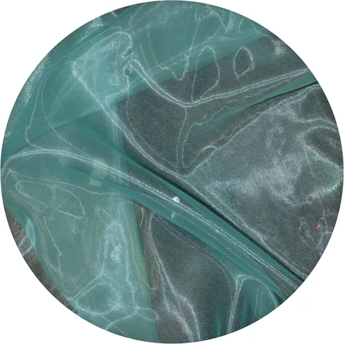 Vista 5 de New Star Fabrics Tela de organza transparente Aqua – 10 yardas – Sedosa, brillante, perfecta para vestidos de novia, manualidades, decoración