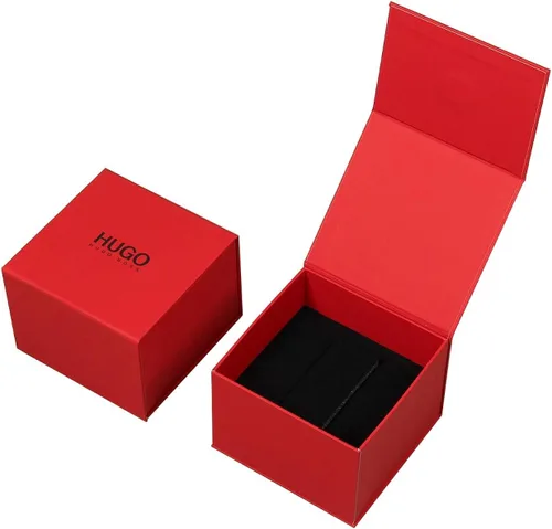 Vista 5 de HUGO Flash - Reloj de pulsera de cuarzo de acero inoxidable y malla para mujer color plateado Modelo 1540115 plateado Reloj de cuarzo