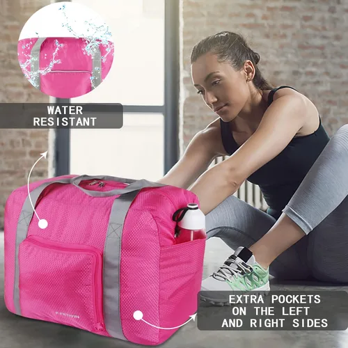 Vista 7 de F.FETIVIN Bolsa de viaje para artículos personales de 18 x 14 x 8 pulgadas para Spirit Airlines, bolsa de lona ligera impermeable para gimnasio