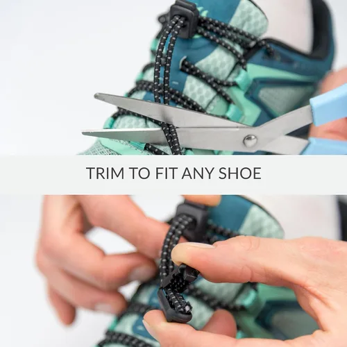 Vista 5 de Nathan Cordones elásticos sin ataduras para correr y deportes activos