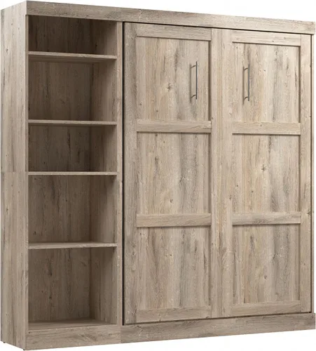 Vista 15 de Bestar Cama Murphy completa, gris corteza, pur, 59 W
