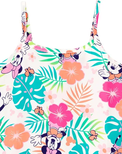 Vista 4 de Disney Mickey Mouse Minnie Mouse - Vestido sin mangas para niñas pequeñas y grandes