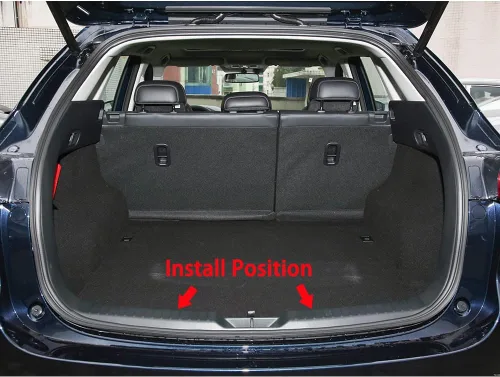 Vista 6 de Beautost Para Mazda 2017 2018 2019 2020 2021 2022 2023 2024 2025 CX-5 CX5 parachoques trasero interior placa protector cubierta cubierta Negro
