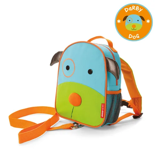 Vista 4 de Skip Hop Zoo, Mochila de seguridad con arnés de Darby Dog para niños pequeños