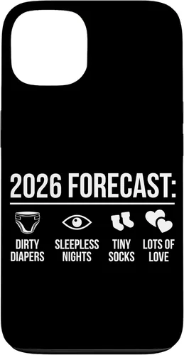 Vista 7 de Funny New Parents Future Mom Dad to Be 2026 Expecting Couple Case for iPhone 17