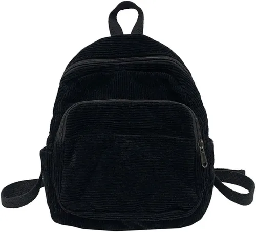 Vista 2 de Mochila pequeña para mujer y mujer, mochila estética, Negro -, Tendencia