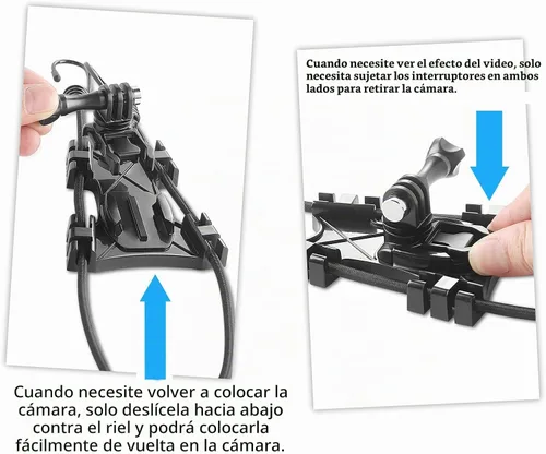 Vista 6 de Soporte de valla de teléfono celular de béisbol, soporte de valla para iPhone con soporte de batería para iPhone y Android, Gopro, Mevo Start