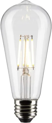 Vista 2 de Satco 6Pk 5w ST19 LED 2700K base media regulable - 40w equiv