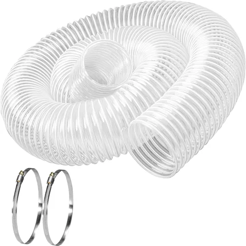 Vista 4 de PVC Dust Collection Hose 2.5" x 10',Black