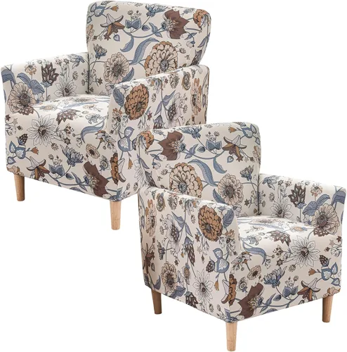 Vista 42 de Fundas de jacquard para sillón de banquete, fundas suaves para sillón de 1 pieza, fundas elásticas para silla de sala de estar, antideslizantes