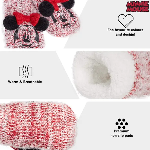 Vista 7 de Disney Women's Slippers Socks Fluffy Slipper Socks
