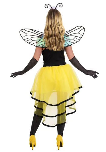 Vista 3 de Disfraz de Vestido de Reina Abeja para Mujer Multicolor