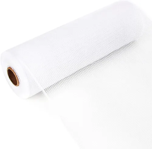 Vista 17 de Ribbli Cinta de malla beige, 10 pulgadas x 30 pies (10 yardas), uso para guirnaldas de corona de Pascua y decoración de otoño (no metálica)