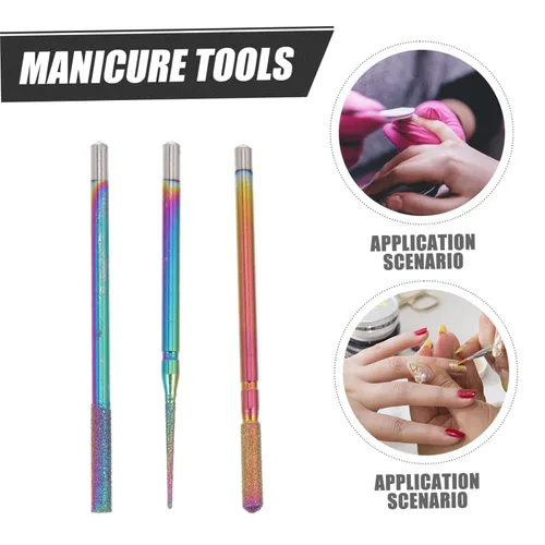 Vista 2 de Beavorty 1 Unidades de Pulidor de Uñas Kit de Manicura Rusa Accesorios de Limpieza Limas de Uñas para Uñas Naturales Kit de Cutícula Bits