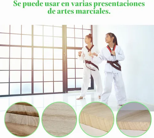 Vista 6 de 12pcs Taekwondo Karate Breaking Boards,17mm,13mm,9mm Thicknesses Breaking Boards Martial Arts,Wood Boards for Breaking,ata Taekwondo Rebreakable