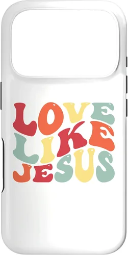 Vista 29 de Funda bíblica cristiana para iPhone 12 Pro Max Love Like Jesus