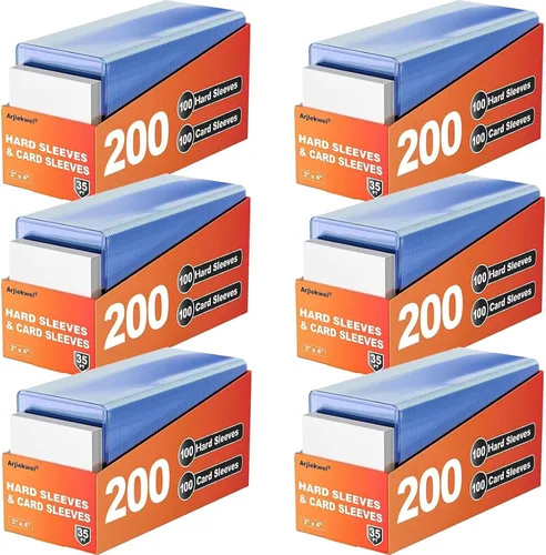 Vista 7 de Arjiekwei - 400 fundas para tarjetas de plástico duro, 3 x 4 pulgadas, 35PT