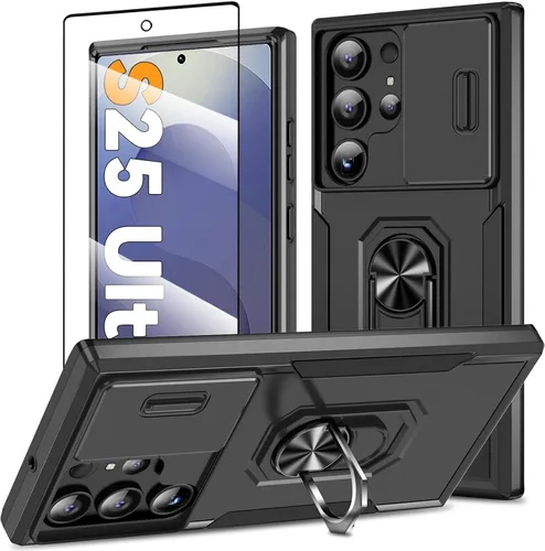 Vista 112 de Funda magnética para Samsung Galaxy Note 20 Ultra con soporte de anillo [con protector de pantalla] [Compatible con carga inalámbrica MagSafe] Funda