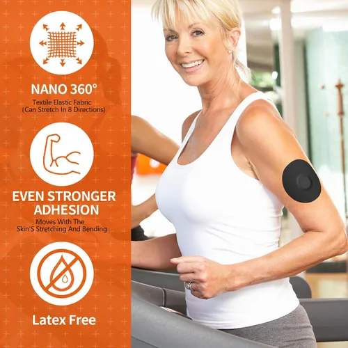 Vista 5 de Jinyusega Parches adhesivos para Dexcom G7 - 20 piezas de parches Dexcom G7 impermeables, con pestaña de fácil desprendimiento y respaldo 10#