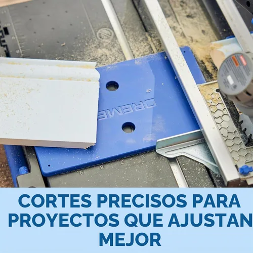 Vista 5 de Estación de sierra portátil Dremel Blueprint con sierra circular compacta de 12V sin escobillas y estuche de corte multiuso (CS12V-S1C)