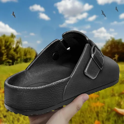 Vista 2 de Bigant Zuecos para mujer, zapatos Mercy Mules para mujer, zapatos de enfermera, zapatos de trabajo de jardín