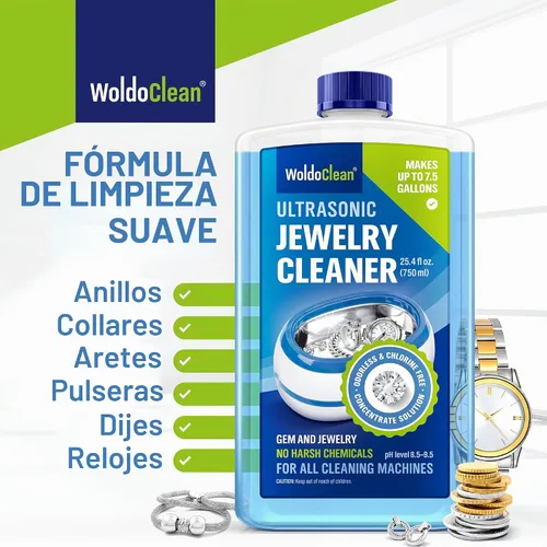 Vista 2 de WoldoClean Solución ultrasónica para limpiar joyas - Concentrado líquido