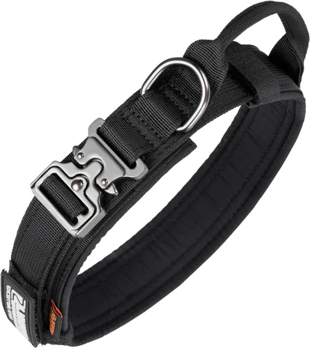 Vista 16 de EXCELLENT ELITE SPANKER Collar de nailon para cachorro, ajustable, suave, acolchado, resistente, hebilla de liberación rápida, ligero, sin Negro