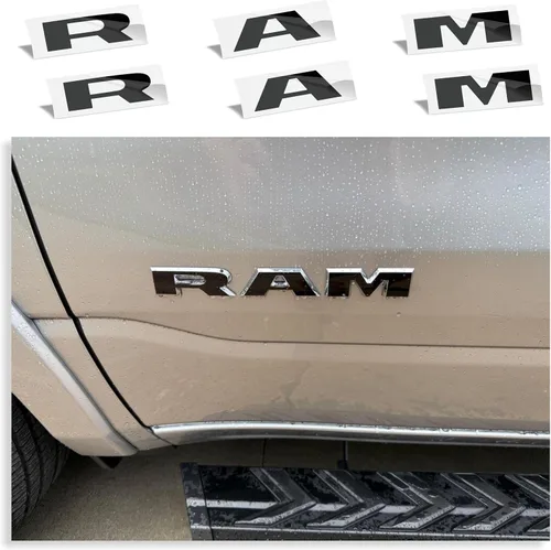 Vista 18 de Reflective Concepts 2019-2026 Adhesivos de calcomanías para emblemas de puerta RAM - (Color: Bandera Americana)