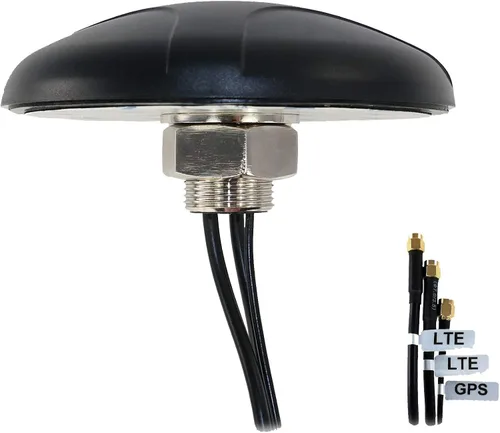 Vista 10 de Proxicast Antena combinada 5 en 1 de bajo perfil 2x2 MIMO 4G/5G + Wi-Fi + GPS de montaje en tornillo compatible con Cradlepoint, Digi, Peplink