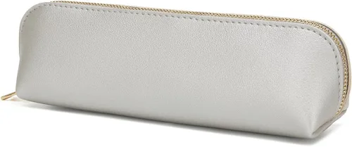 Vista 19 de Estuche para lápices de lona de algodón y bolsa de lápices multifuncional simple con cremallera Almacenamiento portátil (beige)