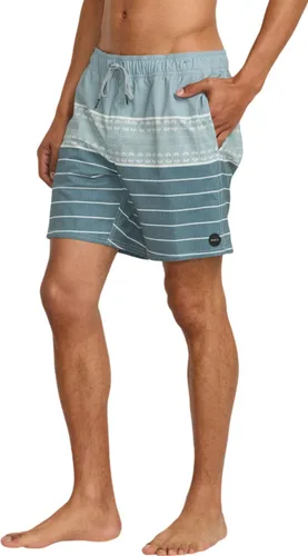 Vista 3 de RVCA Pantalón corto con cintura elástica para hombre, con bragueta sintética y bolsillos en las costuras laterales.