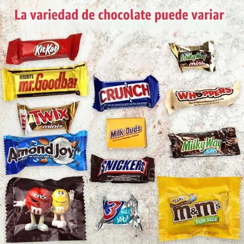 Vista 3 de Paquete variado de caramelos de chocolate – 5 libras a granel, mezcla de chocolate a granel surtida, surtido de dulces de oficina para fiestas
