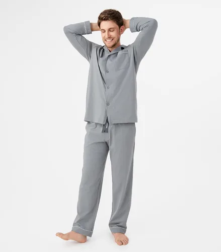 Vista 28 de DAVID ARCHY - Pijama de algodón con botones para hombre