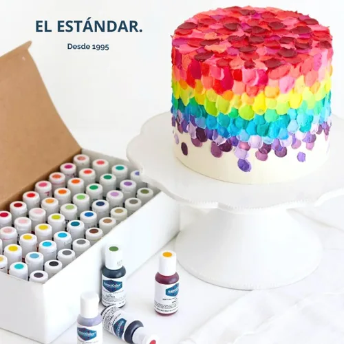 Vista 7 de Colorante alimentario AmeriColor Student - Kit de 12 botellas de 0.75 onzas de pasta en gel blando