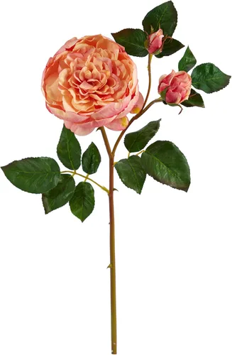 Vista 4 de Nearly Natural Flor artificial rosa de 22 pulgadas (juego de 6)