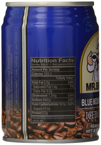 Vista 2 de Mr. Brown Café helado, Blue Mountain, 8.12 onzas (paquete de 24).