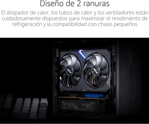 Vista 3 de ASUS Dual NVIDIA GeForce RTX 3060 OC Edition 8GB GDDR6 (PCIe 4.0, 8GB GDDR6, HDMI 2.1, DisplayPort 1.4a)