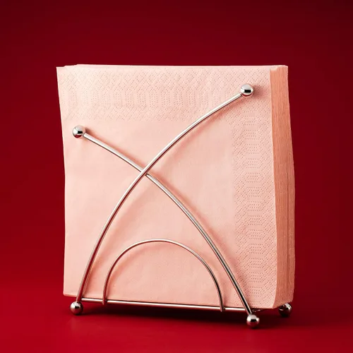 Vista 5 de Servilleteros de acero inoxidable para mesas - Servilleteros para cocina, servilleteros de mesa, servilleteros de cóctel, moderno servilletero